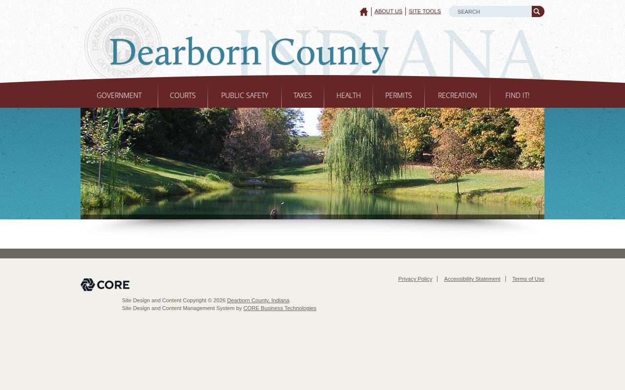 Dearborn County booking record public request interface